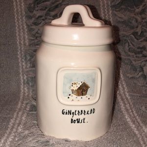 Rae Dunn “gingerbread house” Canister